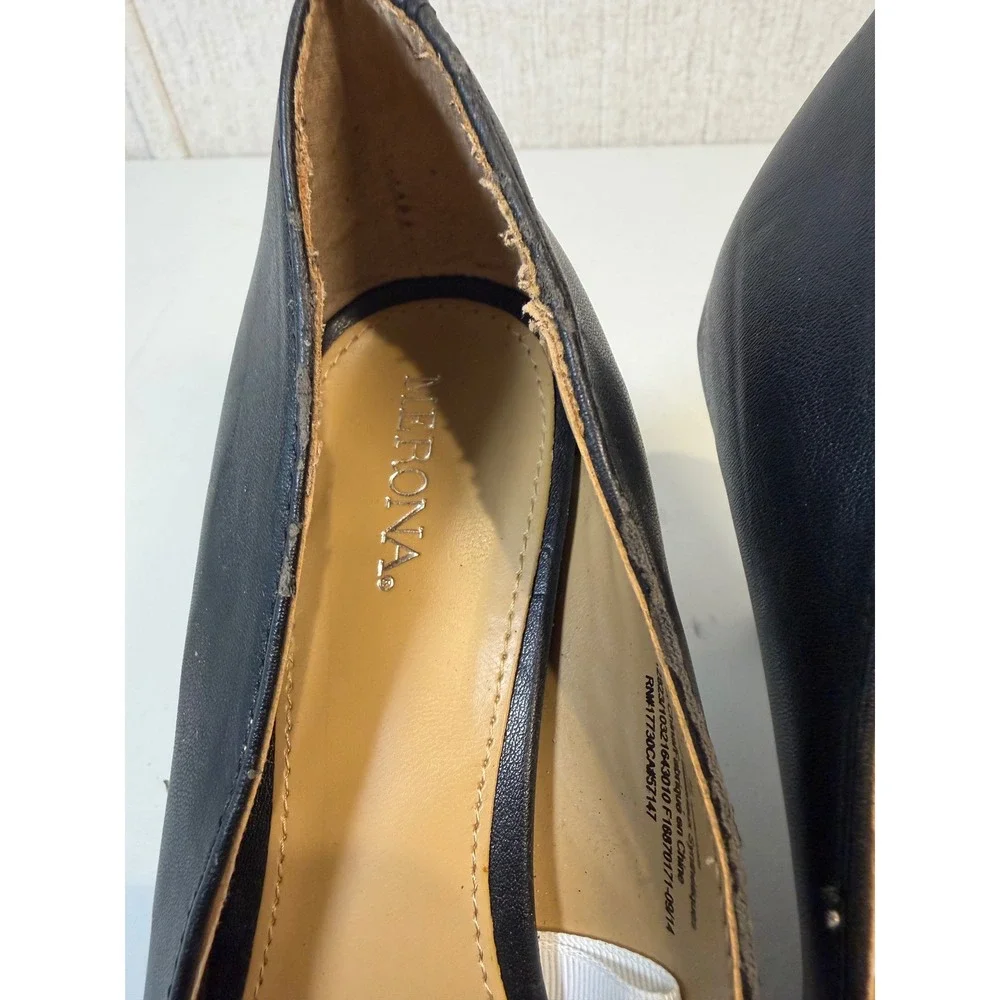 Merona Black Classic Pointed‎ Toe Kitten Heel Pumps – Size 8.5 capsule timeless